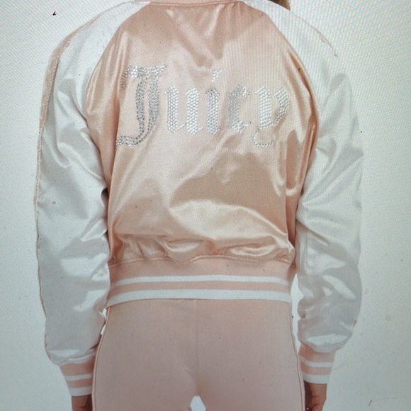 New juicy couture & Kappa Crystal logo satin bomber - Picture 3 of 8